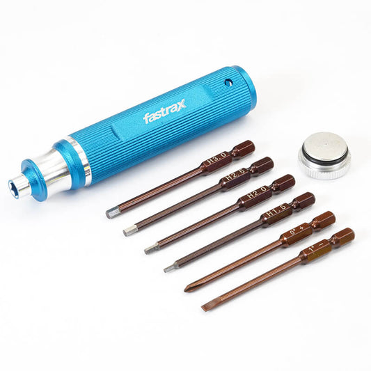 Fastrax 6-Piece Changeable Hand Tool 1.5/2.0/2.5/3.0mm/Ph/Flat FAST623B