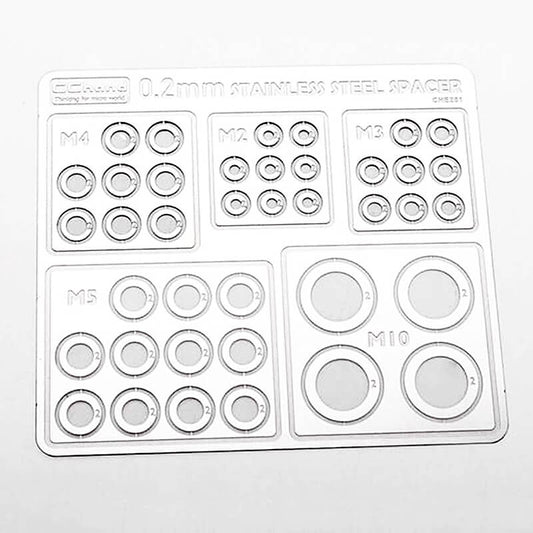 RC4WD Stainless Steel 0.2mm Spacers Assortment