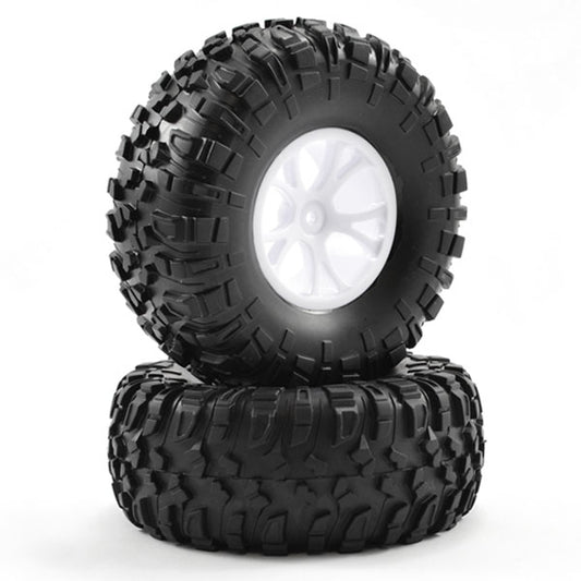 FTX Outlaw Pre-Mounted Wheels & Tyres - White FTX8335W