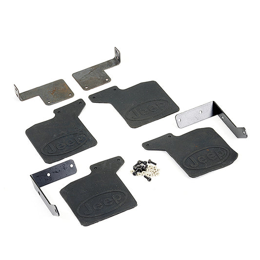 Fastrax TRX-4 Rubber Mudflaps & Alloy Mounts for Jeep FTTX344