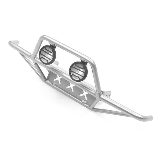 RC4WD Tri-X Steel Stinger Front Bumper w/Lights for Vanquish VS4-10 Origin Body (Silver)