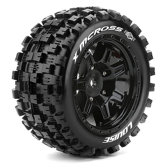 Louise RC X-Mcross Black Arrma Kraton 8S Mounted 24mm Hex L-T3352BM