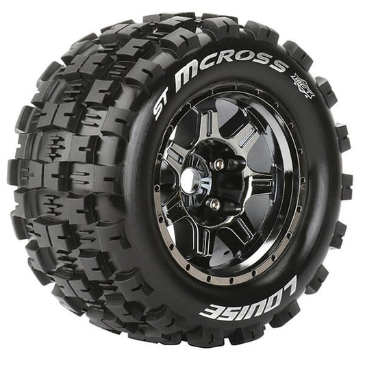 Louise RC St-Mcross 1:8 Sport 0" Offset Hex 17mm Black Chrome L-T3327BC