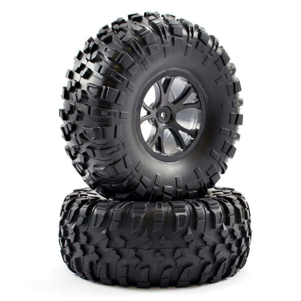 FTX Outlaw Pre-Mounted Wheels & Tyres - Black FTX8335B