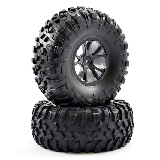 FTX Outlaw Pre-Mounted Wheels & Tyres - Black FTX8335B