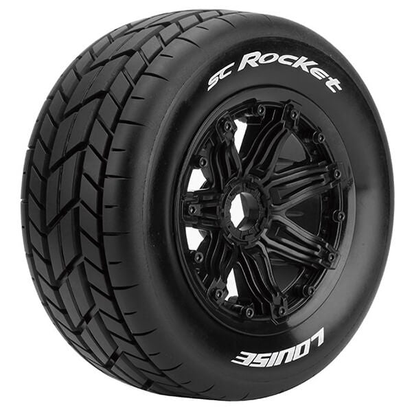 Louise RC Sc-Rocket 1/5 Fr/Rr Sport Hex 24mm Black L-T3291B