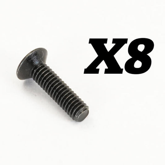 FTX Rokatan Flat Head Cross Screw M2.5X10 FTX10190