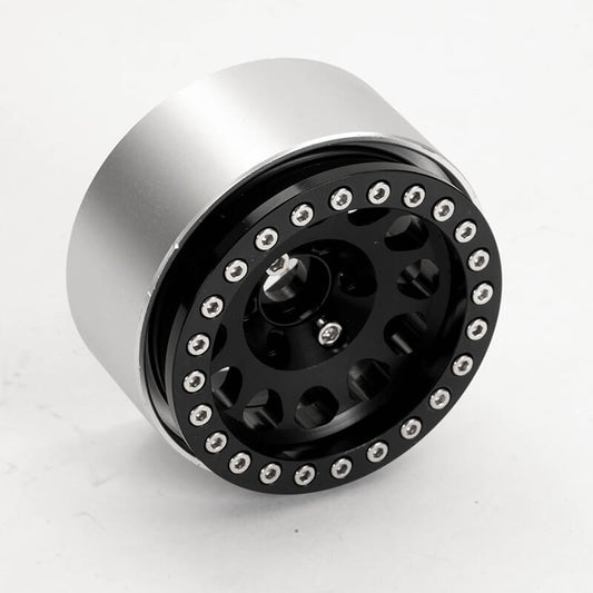 Fastrax Aluminium Beadlock Sixo 1.9" Wheels - Black (4Pc) FAST0135BK