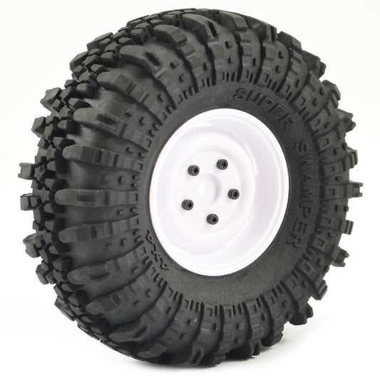 Fastrax 1:10 Crawler Swamper 1.9 Scale Wheel ø118mm Tyre (White) FAST1268W