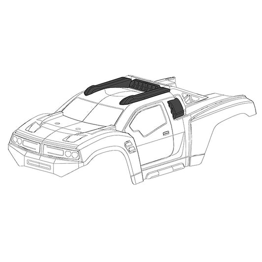 Corally Polycarbonate Shell Punisher XP Clear/Cut C-00180-389