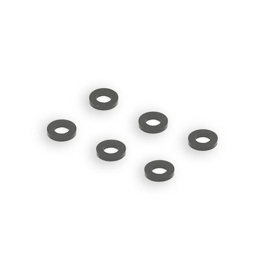 Centro Black M3 Flat Washer 5.75mm X 1.0mm (6) C0635-2