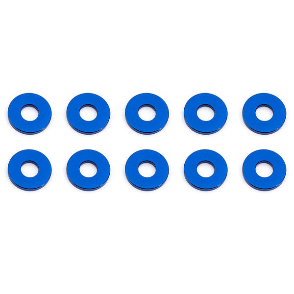 Associated Bulkhead Washers 7.8 X 1.0mm Blue Aluminium (10) AS31385