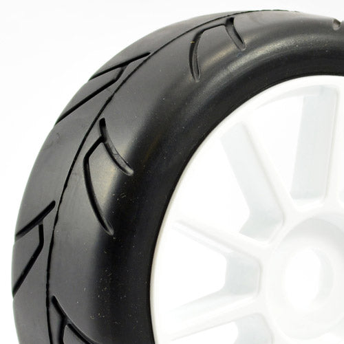 Fastrax 1:8 Premounted Slick Tyres 'Hawk/Split Spoke' FAST0016