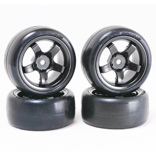 Sweep D-High End Compound Mini Tyres Pre-Glued 32Deg 4Pcs D-MN32PG