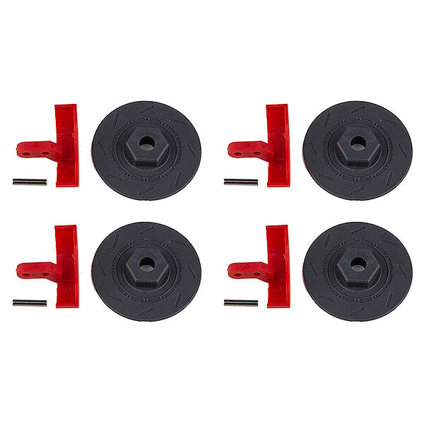 Team Associated Apex 2 Wheel Hexes and Callipers AS31853