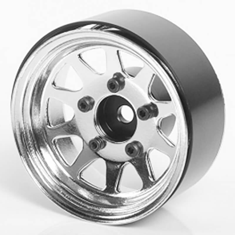 RC4WD Oem Stamped Steel 1.55" Beadlock Wheels (Chrome) Z-W0264