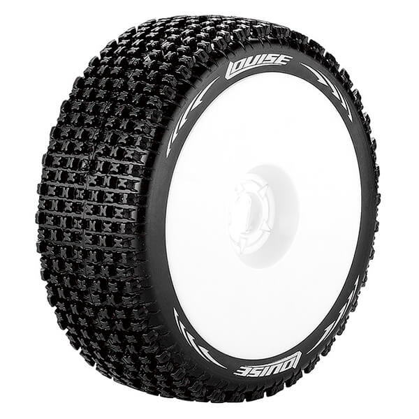 Louise RC B-Pirate 1:8 Fr/Rr Super Soft Hex 17mm White L-T3126VW
