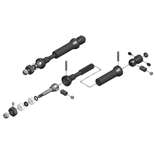 MIP X-Duty CVD Drive Kit Rear 87mm to 112mm w/5mm Bearing, Traxxas Slash/Rally/Stampede 4X4 MIP18140