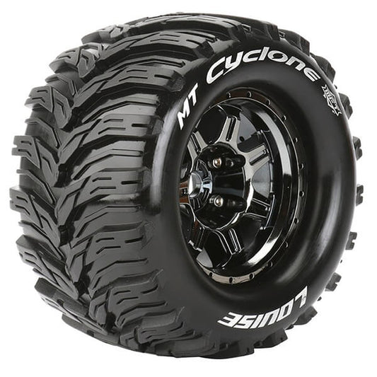 Louise RC MT-Cyclone 1:8 Sport 0" Offset Hex 17mm Black Chrome L-T3323BC