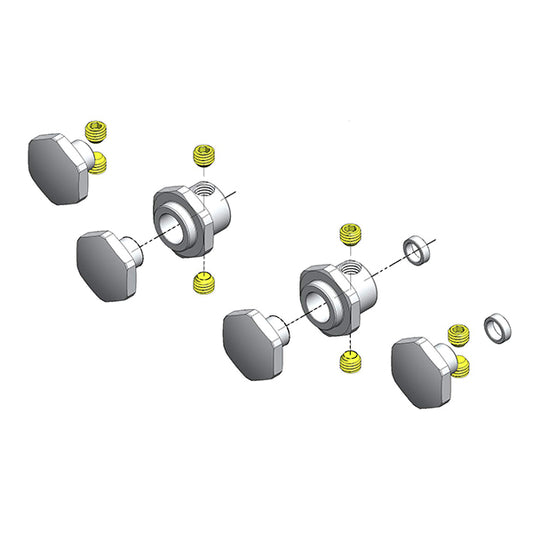 MIP 17mm Hex Adapter Kit, Traxxas Slash 4X4, Rally MIP10115