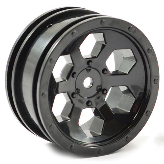 FTX Outback 6Hex Wheel (2) - Black FTX8168B