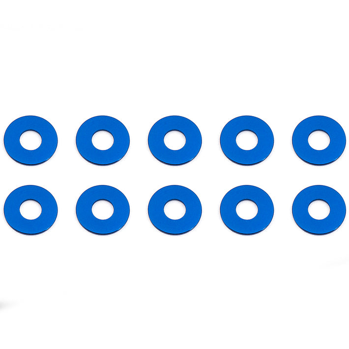 Associated Blue Aluminum Bulkhead Washers 7.8 X 0.5mm (10) AS31384