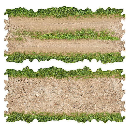 Crawler Park 2 X Dirt and Grass Straights for 1:24 RC Crawler Park TWDTRK004