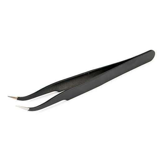 Centro Curved Black Tweezers C0519C