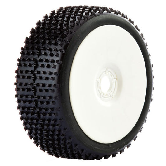 Fastrax 1:8 Cuboid Mounted On Dished White (Pr) FAST1020WD