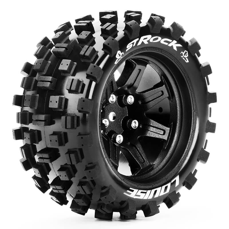 Louise RC St-Rock 1:10 Soft H Ex 14mm Black Arrma Granite 4* L-T3273SBM