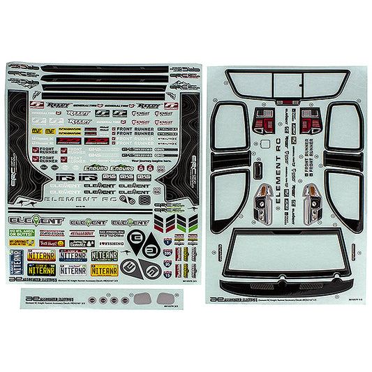 Element RC Enduro Knightrunner Body Decal Sheet EL42167