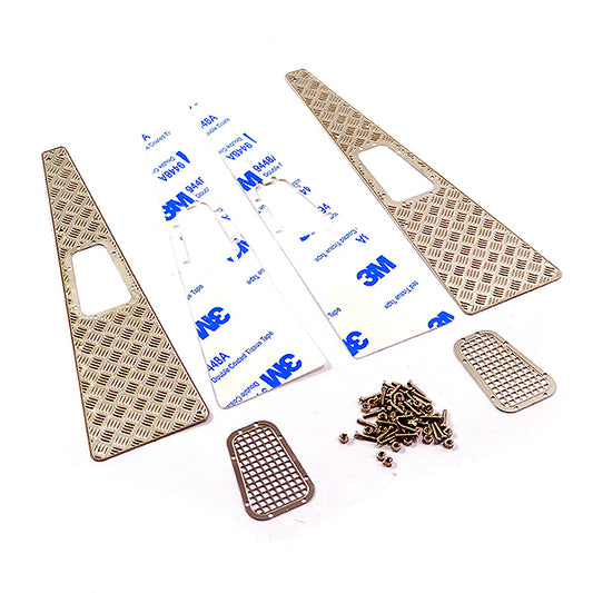 Fastrax TRX-4 Stamped Steel Front Fender Plate & Vents (4Pc) FTTX336