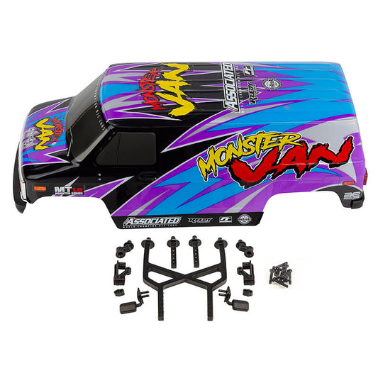 Team Associated MT12 Monster Van Bodyshell Set Painted AS41116