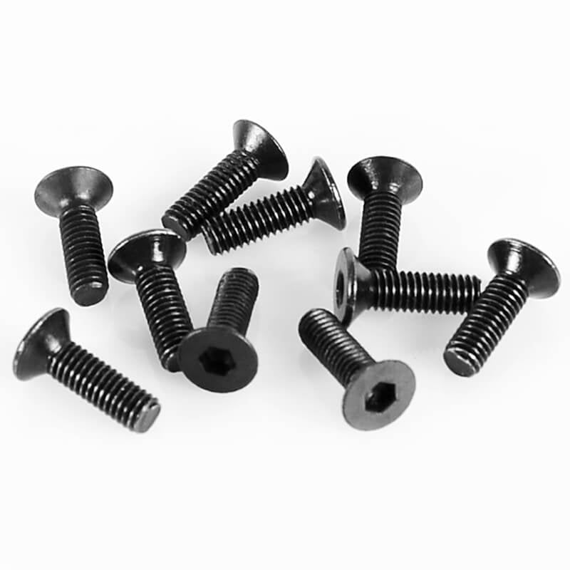 RC4WD Steel Flat Head Cap Screws M3 X 10mm (10) Z-S0860