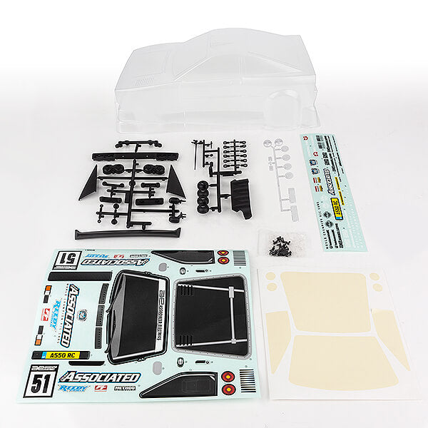Team Associated Apex 2 Sport Rally A550 Body Clear AS31911
