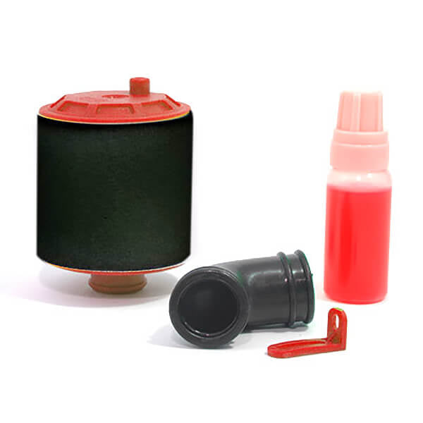 Fastrax 1:10 Air Filter Re-Buildable - Red FAST851R