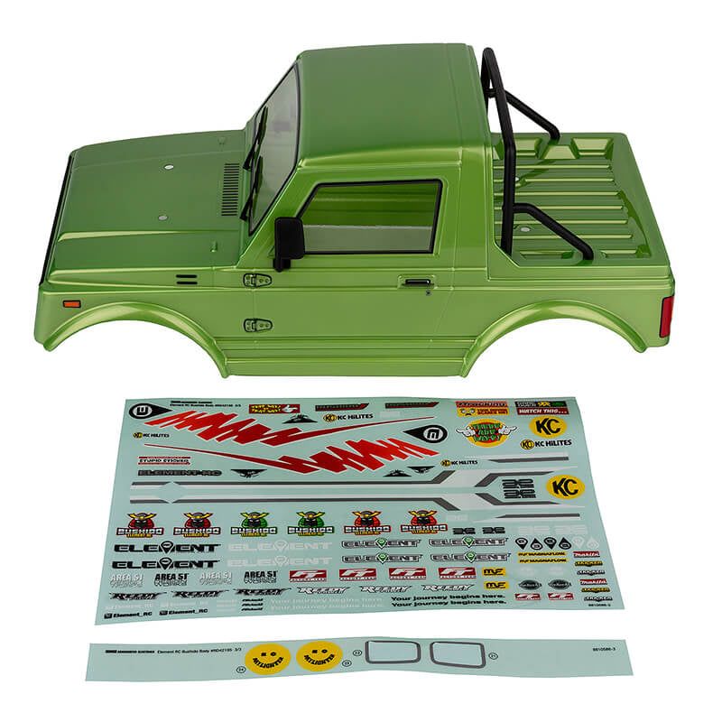 Element RC Enduro Bushido Body Set Painted - Green EL42195