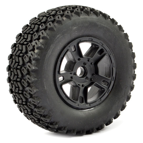 Fastrax 1:10 Sc Zigzag Mounted 5-Spoke Black (Slash Fr) (Pr) FAST1110B