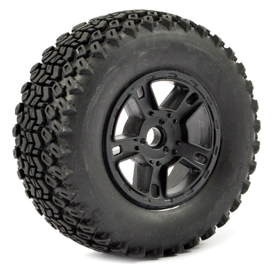 Fastrax 1:10 Sc Zigzag Mounted 5-Spoke Black (Slash Fr) (Pr) FAST1110B