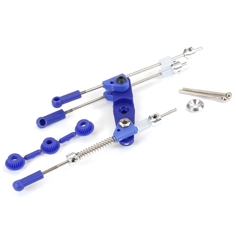 Fastrax Pre-Assembled Throttle/Brake Linkage Set Blue FAST440B