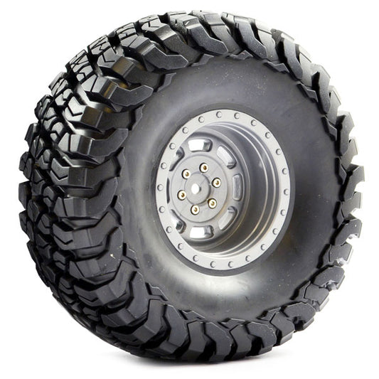 Fastrax 1:10 Crawler Granite 2.2 Scale Wheel ø140mm Tyre (Grey) FAST1267G