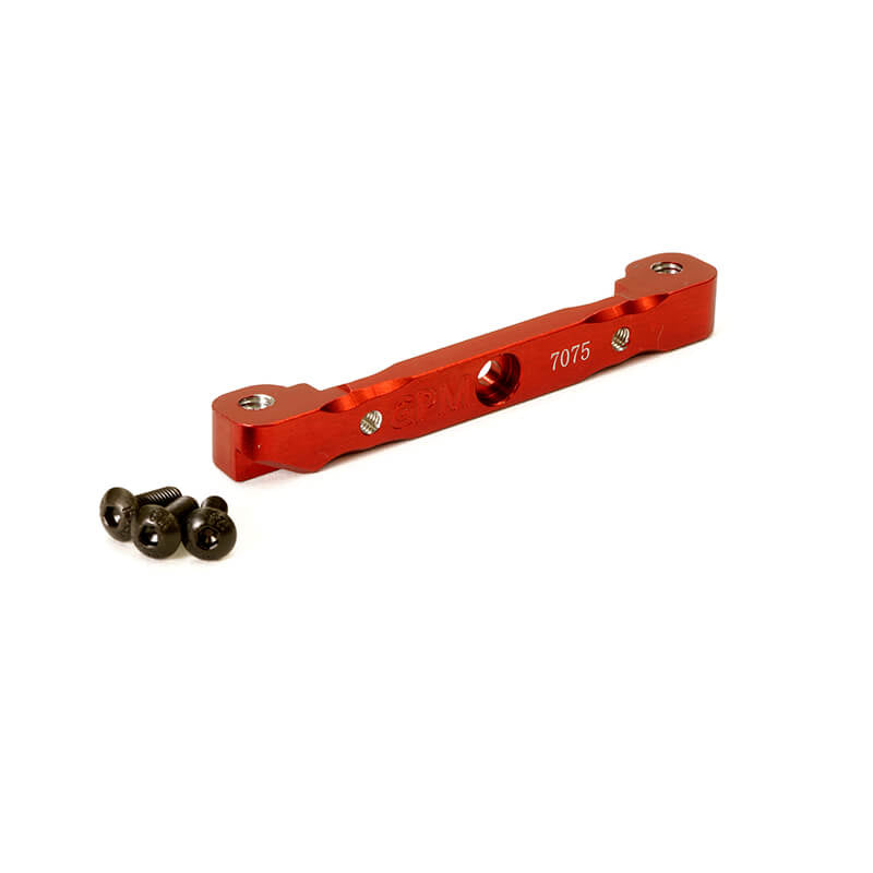 Fastrax Arrma Rear Alu Brace FR Upper Arms-Kra/Out/Sen/Typ - Red FTAR006R