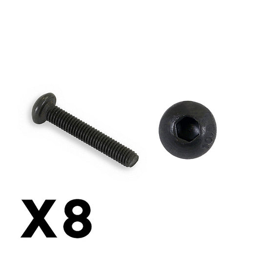 FTX Outback Fury Button Head 3 X 18mm Hex Screw (8Pc) FTX9189