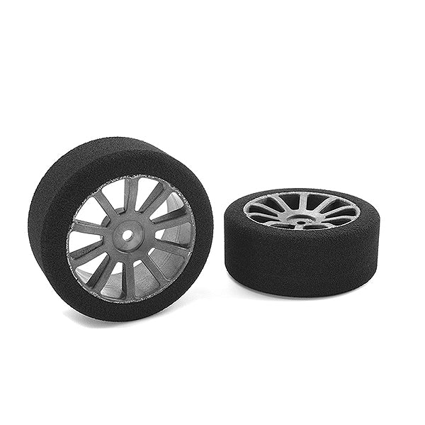 Corally Attack Foam Tyres 1:10 Gp Touring 37 Shore 26mm Front Carbon Rims 2Pcs C-14700-37