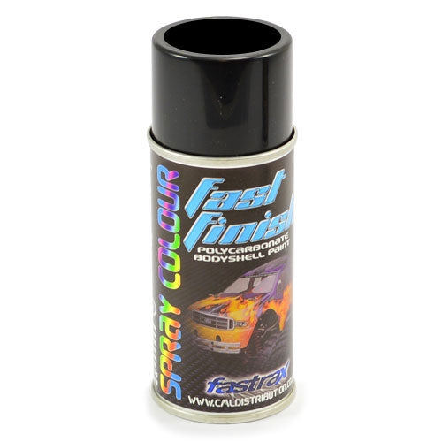 Fastrax Fast Finish Jet Black Spray Paint 150ml FAST266