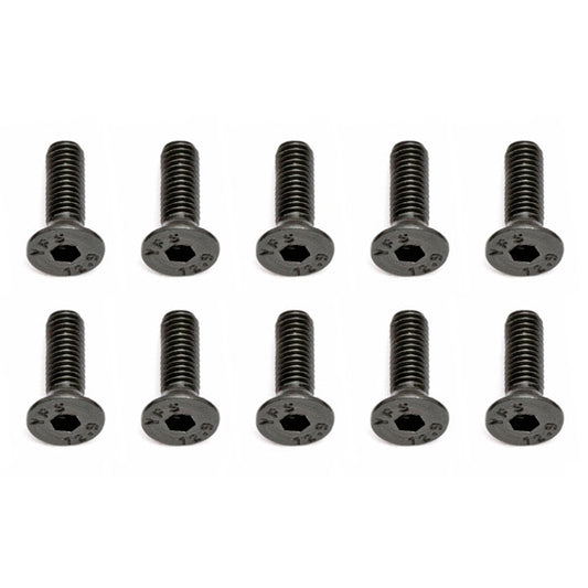 Team Associated M3 X 10 Flat Head Hex Screw (10) AS25202