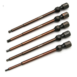 Team Associated Factory Team 5-Piece 1/4" Power Tool Tips Set AS1674