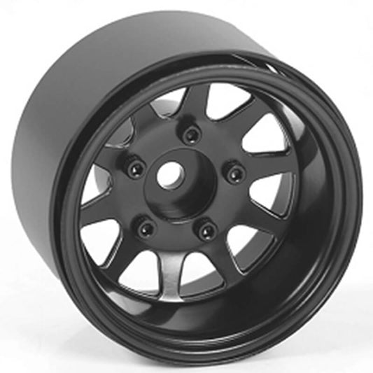 RC4WD Deep Dish Wagon 1.55" St Amped Steel Beadlock Wheels (Black) Z-W0281