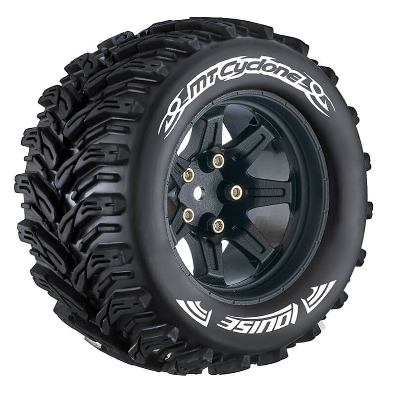 Louise RC MT-Cyclone 1:10 Soft Hex 14mm Black Arrma Granite L-T3226SBM