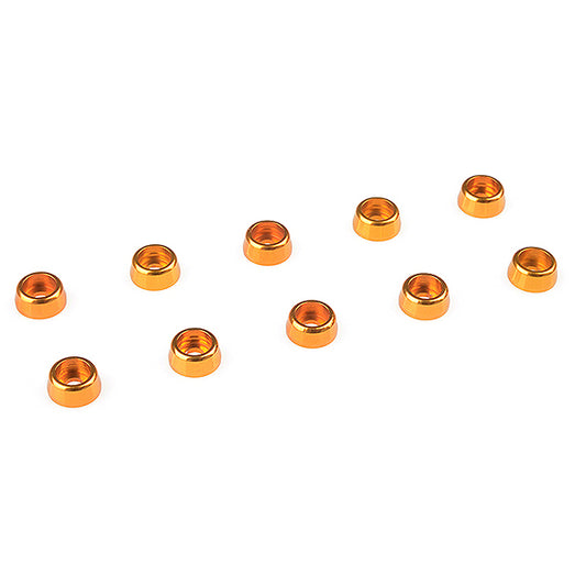 Corally Aluminium Washer for M2 Socket Head Screws Od=6mm Gold 10Pcs C-31250